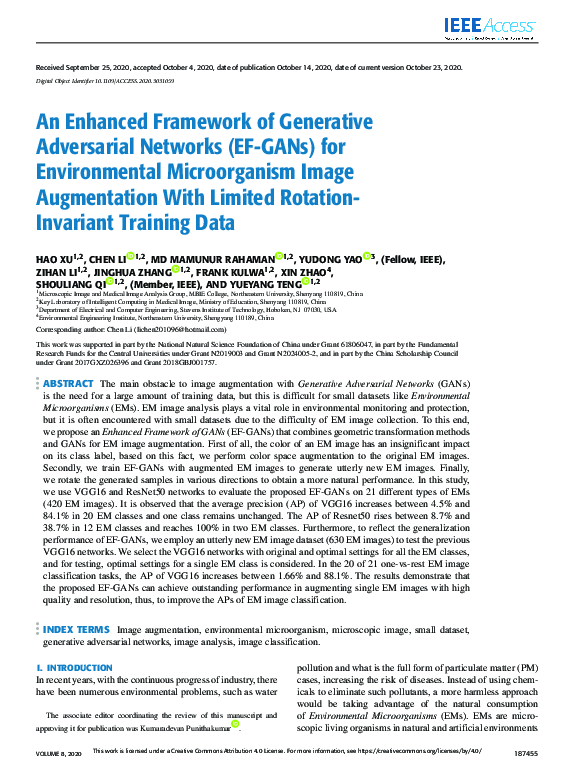 (PDF) An Enhanced Framework of Generative Adversarial Networks (EF-GANs ...