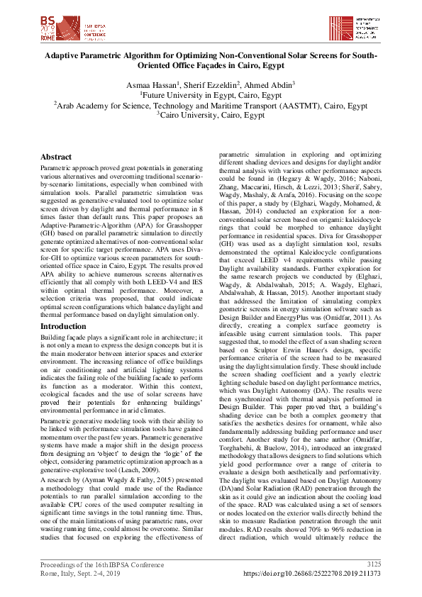 (PDF) Adaptive Parametric Algorithm for Optimizing Non-Conventional ...