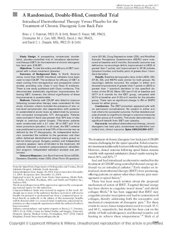 (PDF) A Randomized, Double-Blind, Controlled Trial