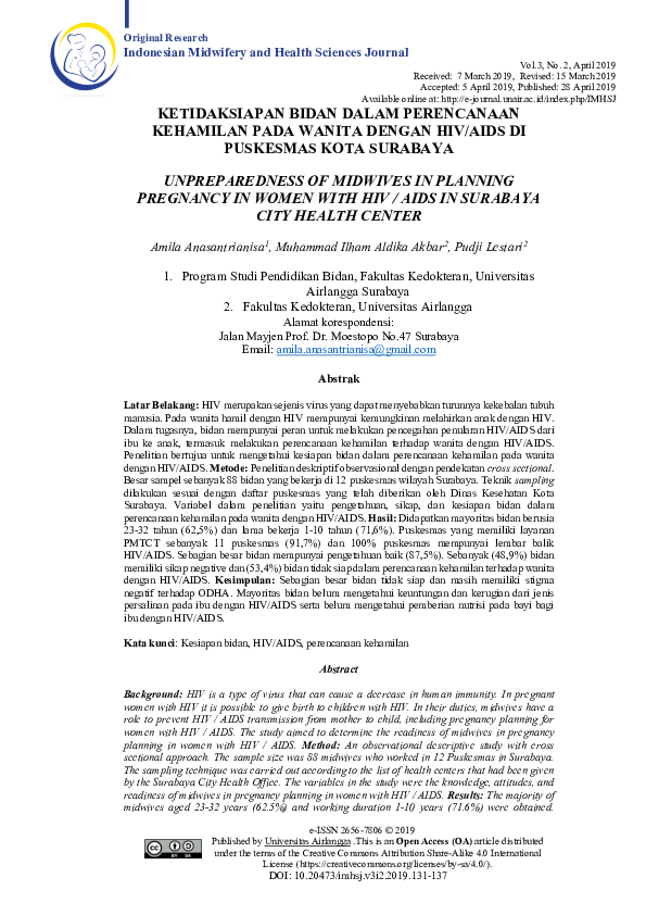 (PDF) Ketidaksiapan Bidan Dalam Perencanaan Kehamilan Pada Wanita ...
