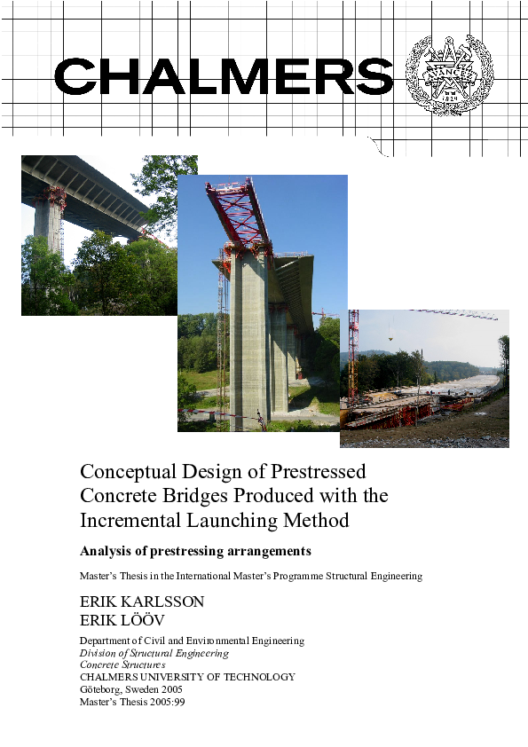 (PDF) Conceptual Design of Prestressed Concrete Bridges Produced with ...
