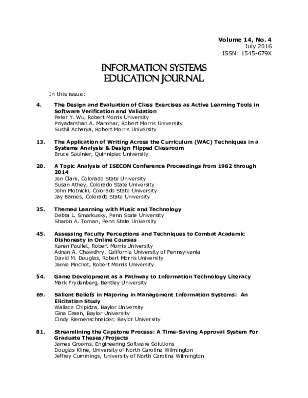 (PDF) The Design and Evaluation of Class Exercises as Active Learning ...