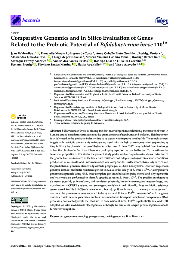 (PDF) Comparative Genomics and In Silico Evaluation of Genes Related to ...