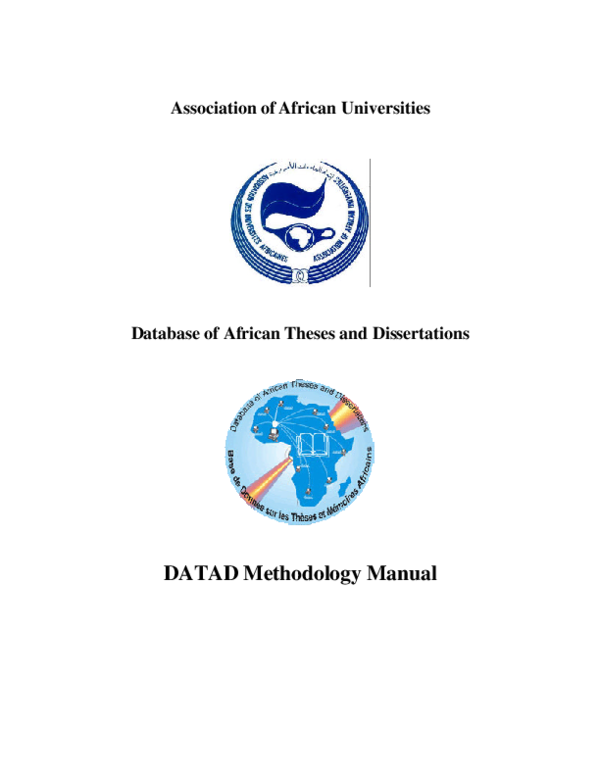 (PDF) Association of African Universities Database of African Theses ...