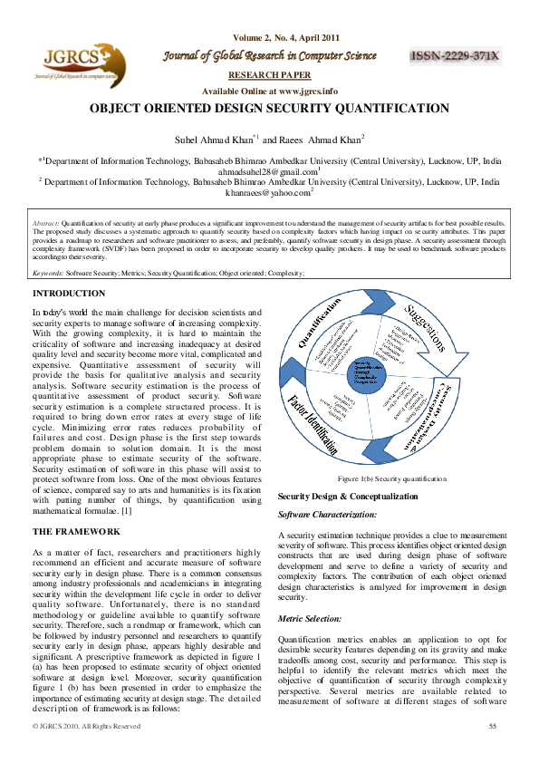 (PDF) Object Oriented Design Complexity Quantification Model