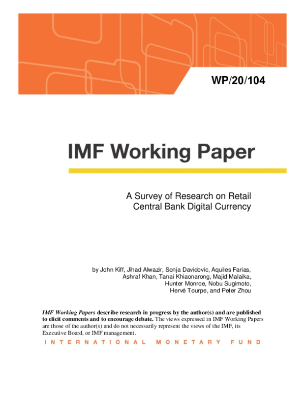(PDF) A Survey of Research on Retail Central Bank Digital Currency
