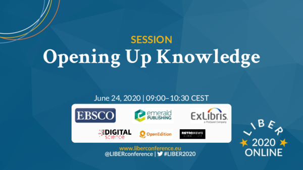 (PDF) LIBER 2020 - Session #2: Opening Up Knowledge