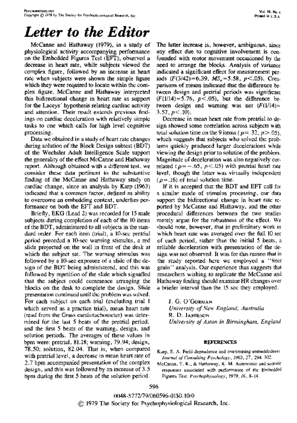 (PDF) Heart rate changes during solution of the Block Design subtest of ...