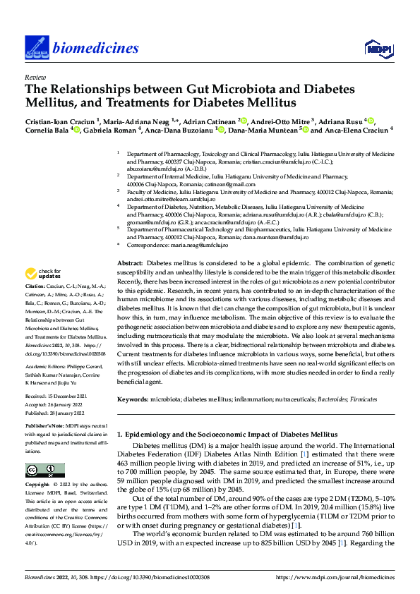 (PDF) The Relationships between Gut Microbiota and Diabetes Mellitus ...