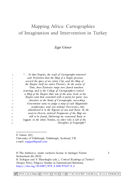 (PDF) Mapping Africa: Cartographies of Imagination and Intervention in ...