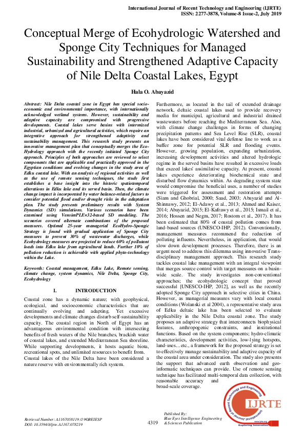 (PDF) Conceptual Merge of Ecohydrologic Watershed and Sponge City ...