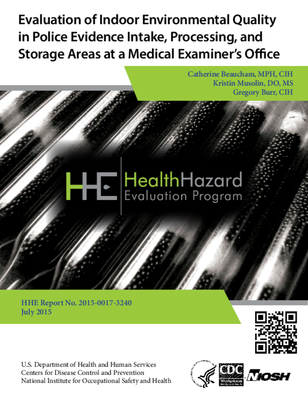 (PDF) Health hazard evaluation report: evaluation of indoor ...