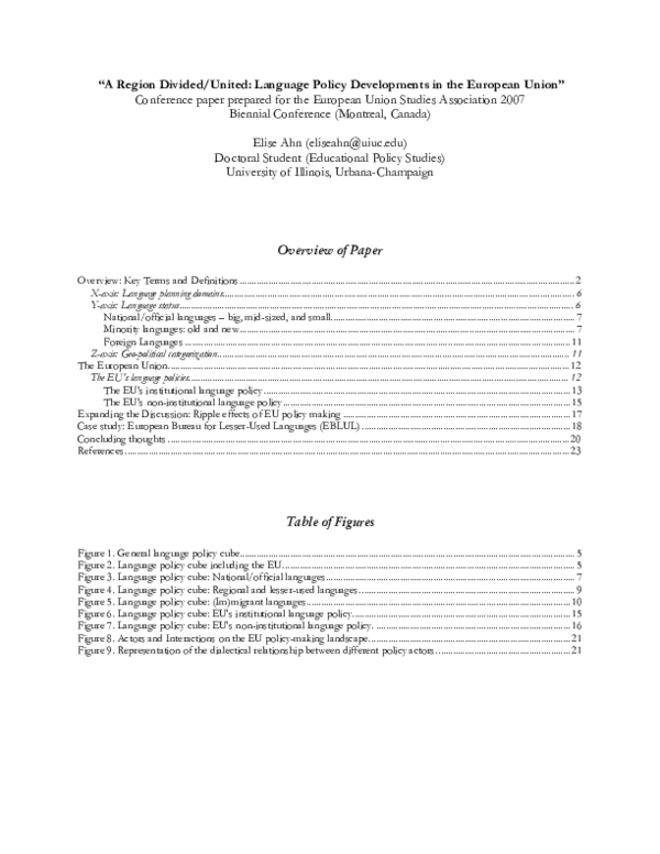 (PDF) Overview of Paper