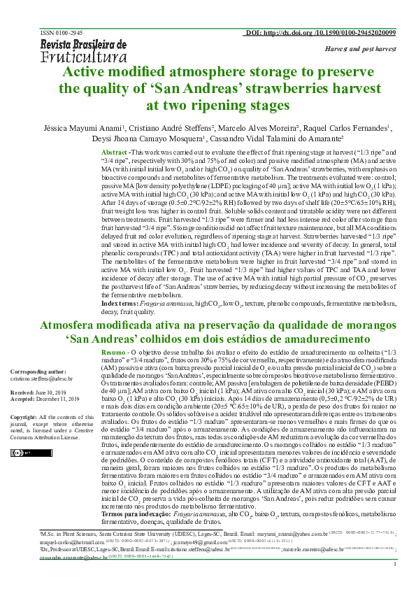 (PDF) Active modified atmosphere storage to preserve the quality of ...