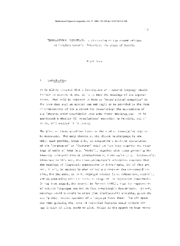 (PDF) Translational semantics: a discussion ofthe second edition of ...
