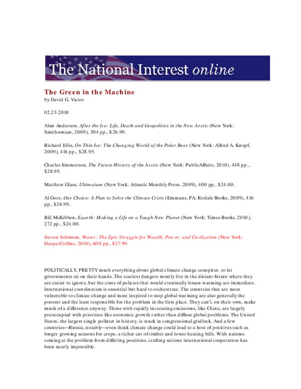 (PDF) The green machine