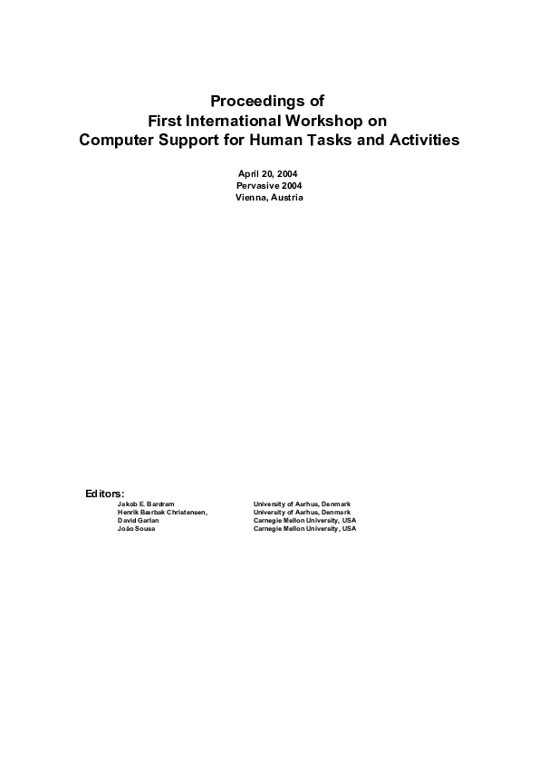 (PDF) Proceedings of First International Workshop on Computer Support ...