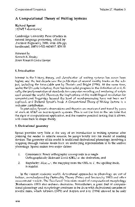 (PDF) A computational theory of writing systems