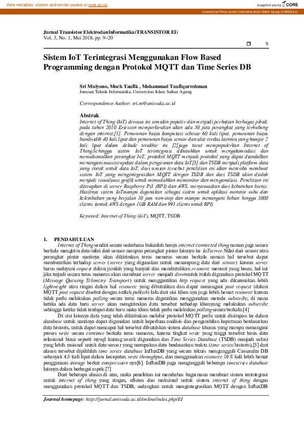 (PDF) Sistem Iot Terintegrasi Menggunakan Flow Based Programming Dengan ...