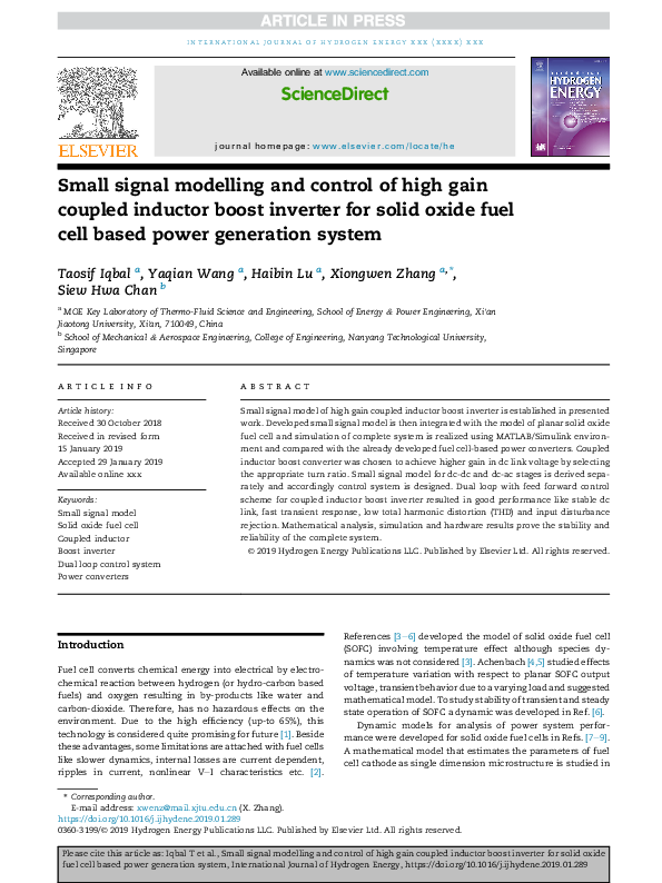 (PDF) Small signal modelling and control of high gain coupled inductor ...