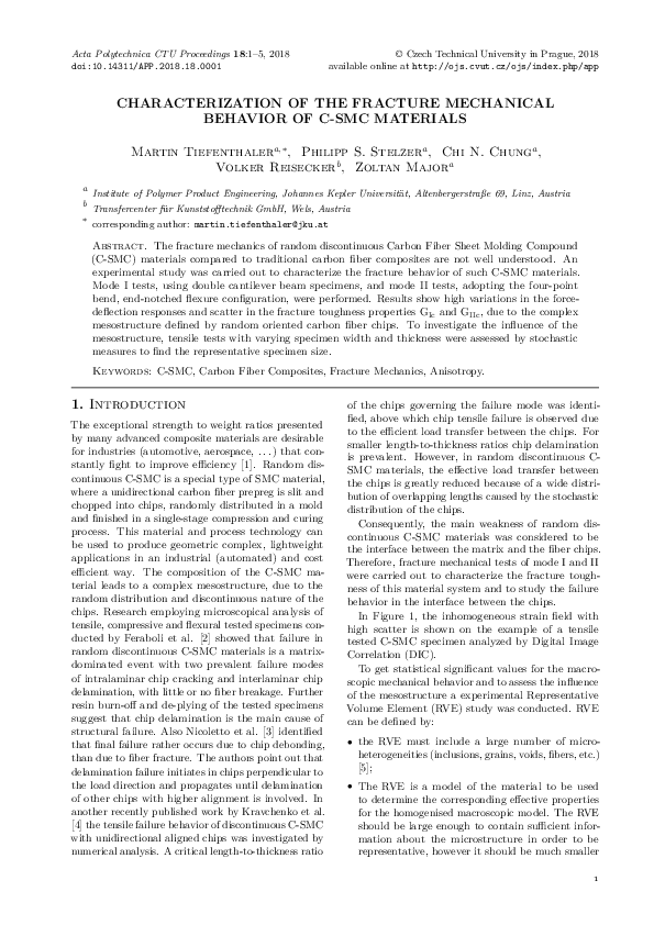 (PDF) Characterization of the Fracture Mechanical Behavior of C-SMC ...