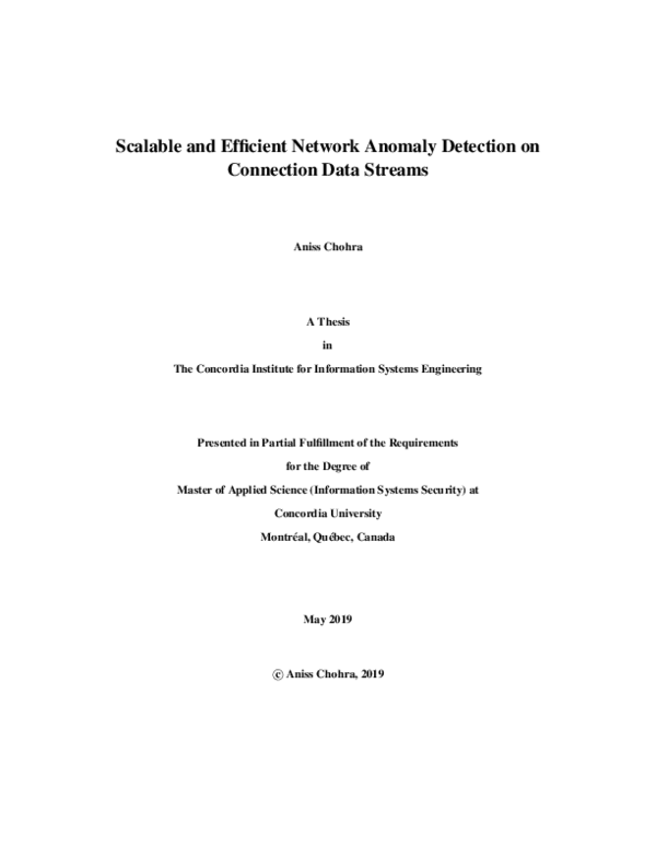 (PDF) Scalable and Efficient Network Anomaly Detection on Connection ...