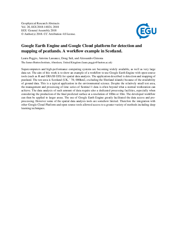 (PDF) Google Earth Engine and Google Cloud platform for detection and ...
