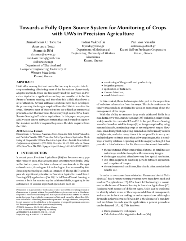 (PDF) Towards a Fully Open-Source System for Monitoring of Crops with ...