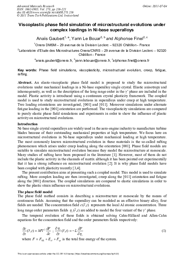 (PDF) Viscoplastic Phase Field Simulation of Microstructural Evolutions ...