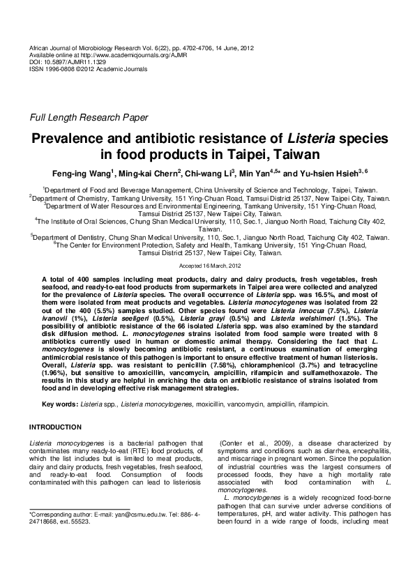 pdf-prevalence-and-antibiotic-resistance-of-listeria-species-in-food