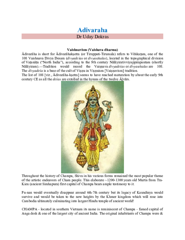 (DOC) Adivaraha