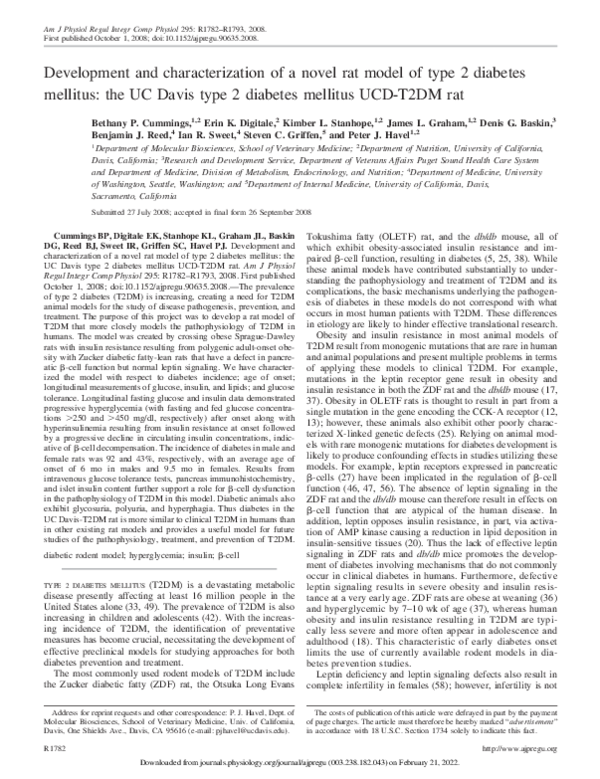 (PDF) Development and characterization of a novel rat model of type 2 ...