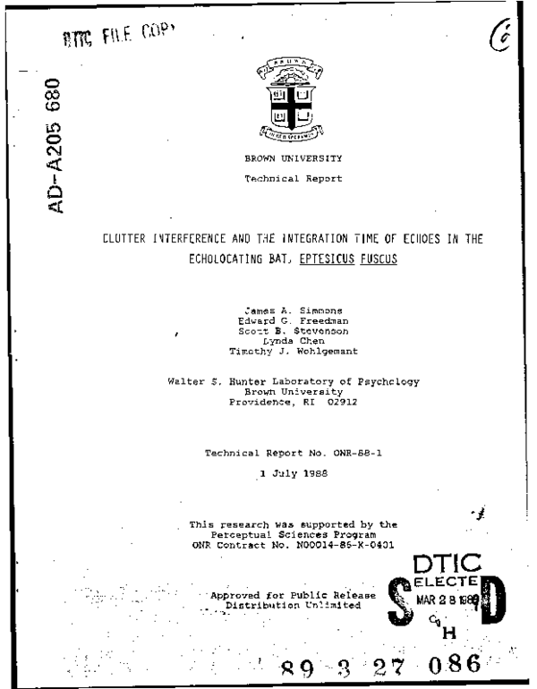 (PDF) Clutter interference and the integration time of echoes in the ...
