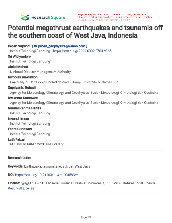 Potential mega tsunami west coast