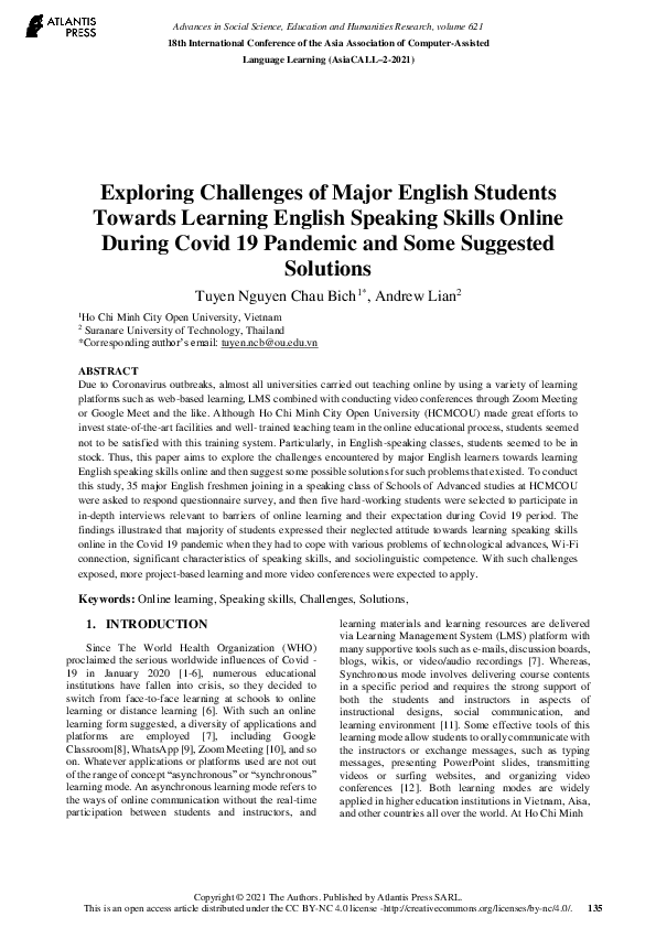 (PDF) Exploring Challenges of Major English Students Towards Learning ...