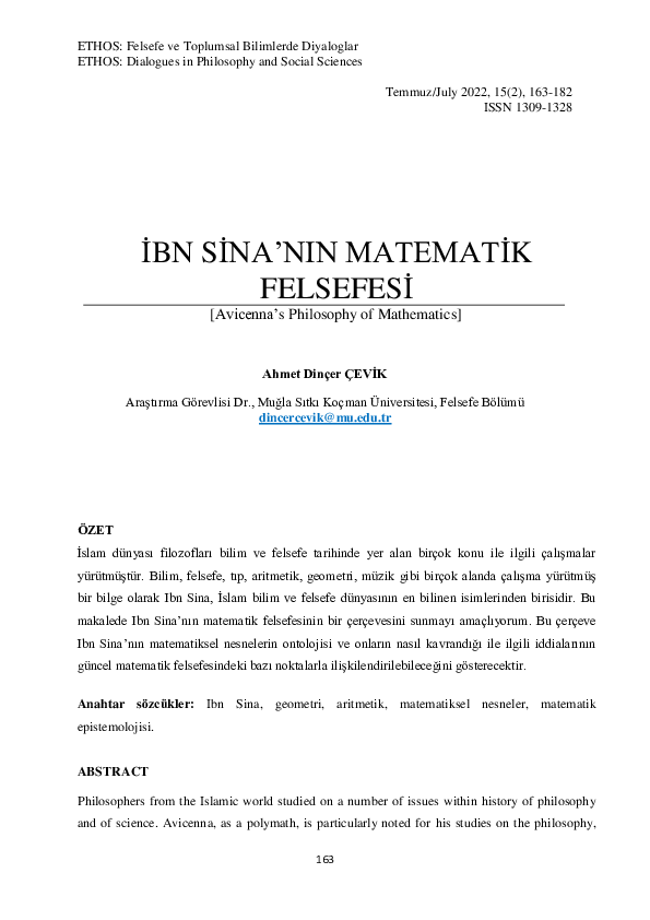 (PDF) İBN SİNA