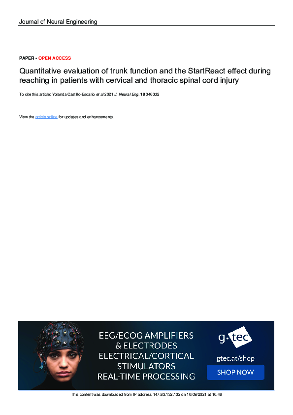(PDF) Quantitative evaluation of trunk function and the StartReact ...
