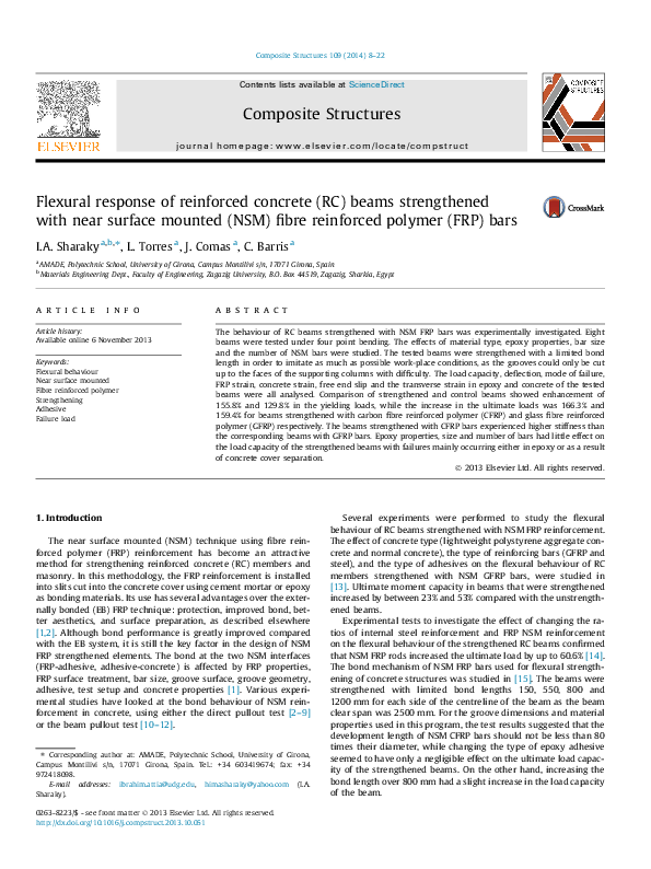 (PDF) Flexural response of reinforced concrete (RC) beams strengthened ...