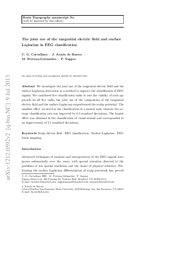 (PDF) The Joint Use of the Tangential Electric Field and Surface