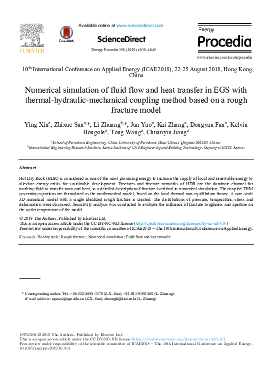 (PDF) Numerical Simulation of Fluid Flow and Heat Transfer in Thermoplates