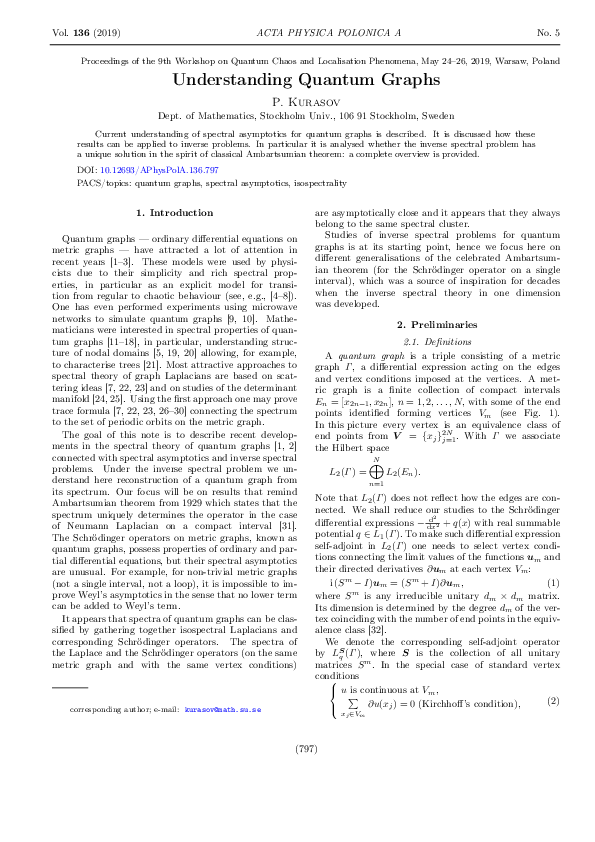 (PDF) Understanding Quantum Graphs