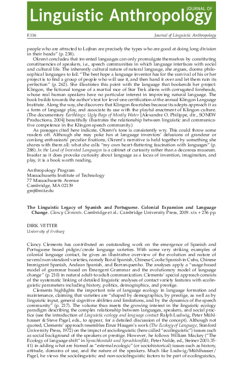 (PDF) The Linguistic Legacy of Spanish and Portuguese. Colonial ...