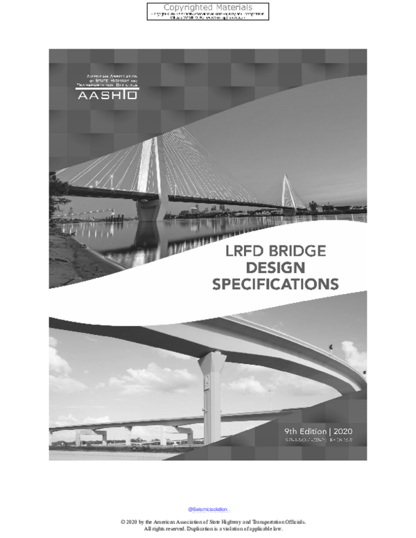 (PDF) AASHTO LRFD Bridge Design Specifications (9th Edition) faseh