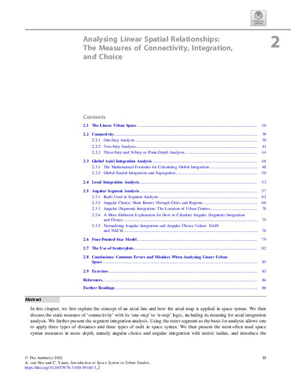 (PDF) Analysing Linear Spatial Relationships: The Measures of ...