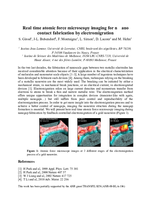 (PDF) Real time atomic force microscopy imaging for n ano contact ...
