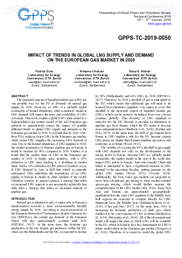 (PDF) Impact of Trends in Global LNG Supply and Demand on the European ...