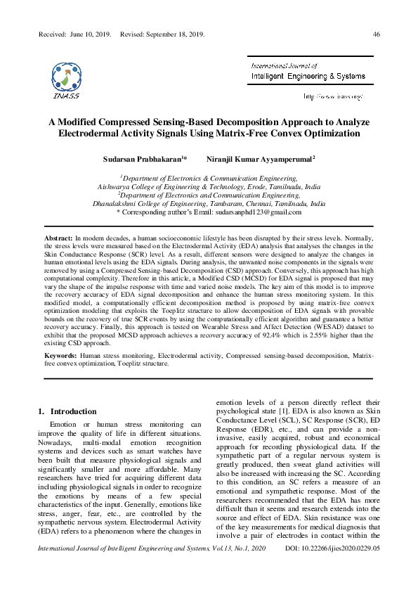 (PDF) A Modified Compressed Sensing-Based Decomposition Approach to ...