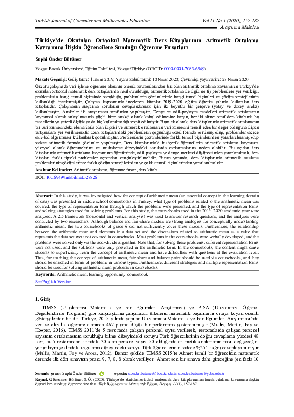 (PDF) The Learning Opportunities Presented by Mathematics Coursebooks ...