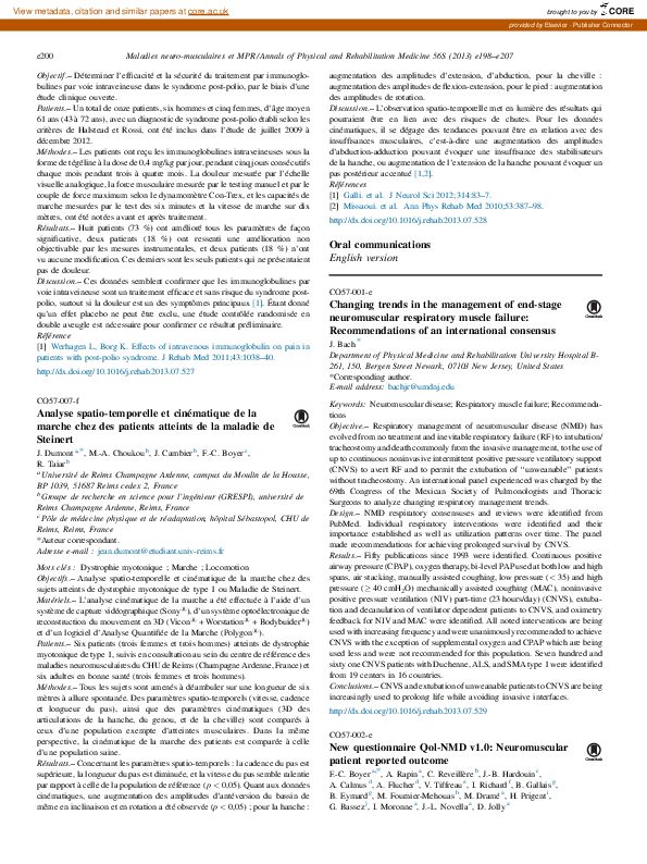(PDF) New questionnaire Qol-NMD v1.0: Neuromuscular patient reported ...