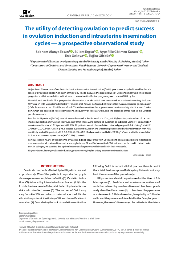 (PDF) The utility of detecting ovulation to predict success in ...